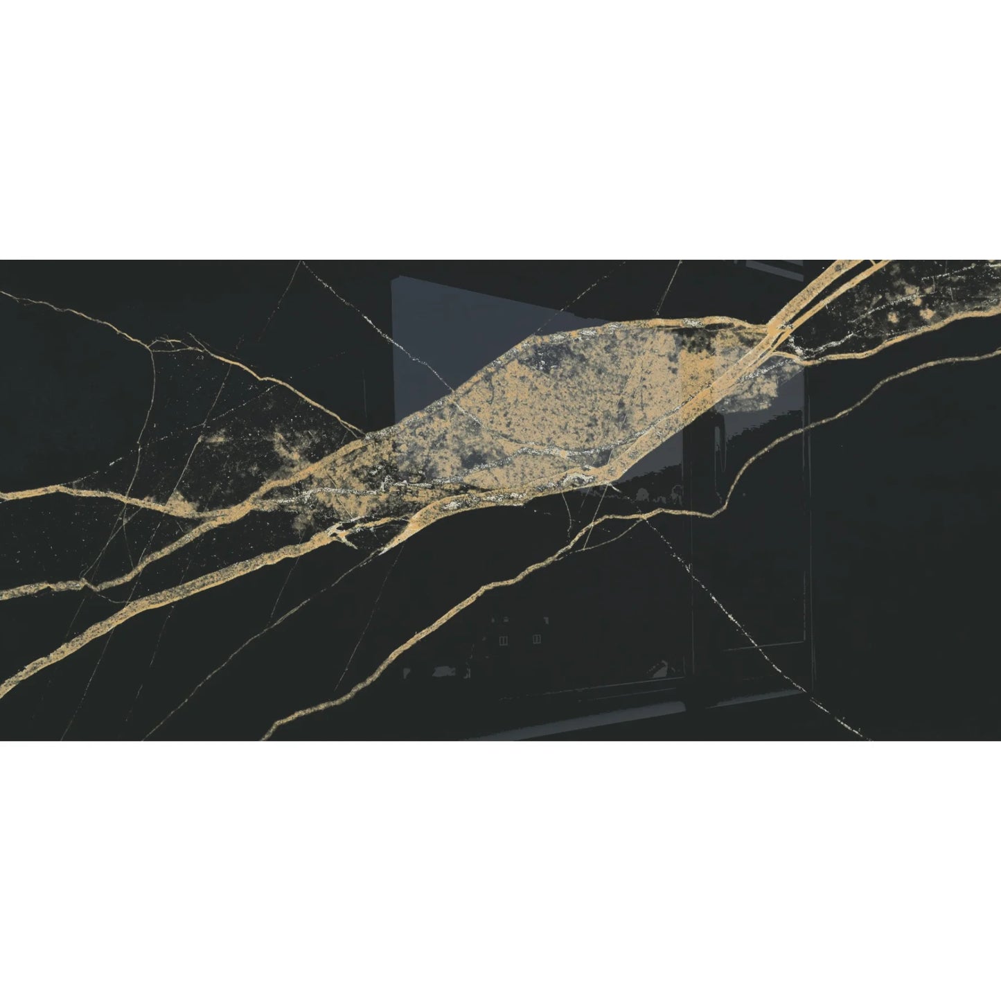 Black Gold Polished 60x120 wall and floor tile