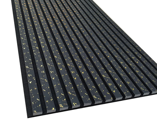 Black Gold Dot Acoustic Panel 2.4m x 0.6m