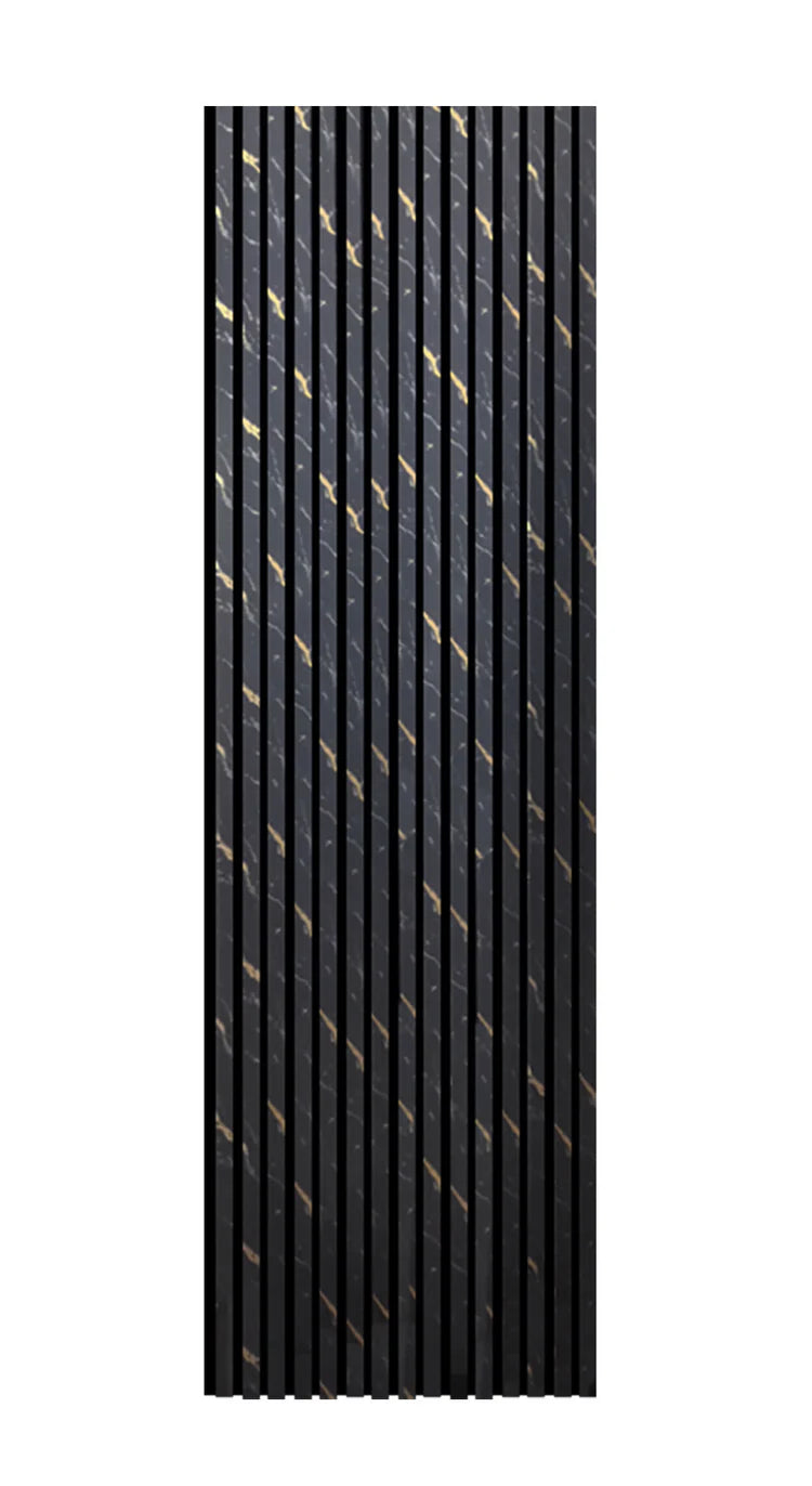 Black Gold Marble Acoustic Panel 2.4m x 0.6m