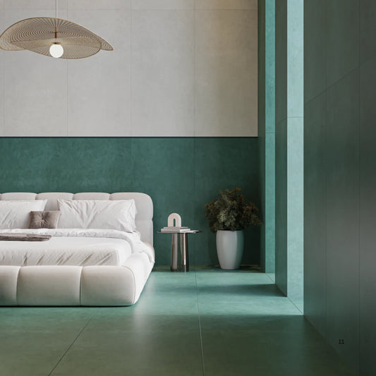 Color Plain Green Matt 60x120 wall and floor tile