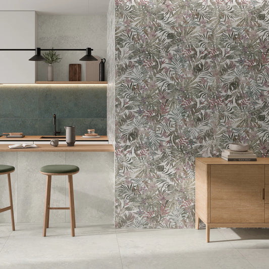 Flowers White Matt 60x120 wall and floor tile 🇪🇸