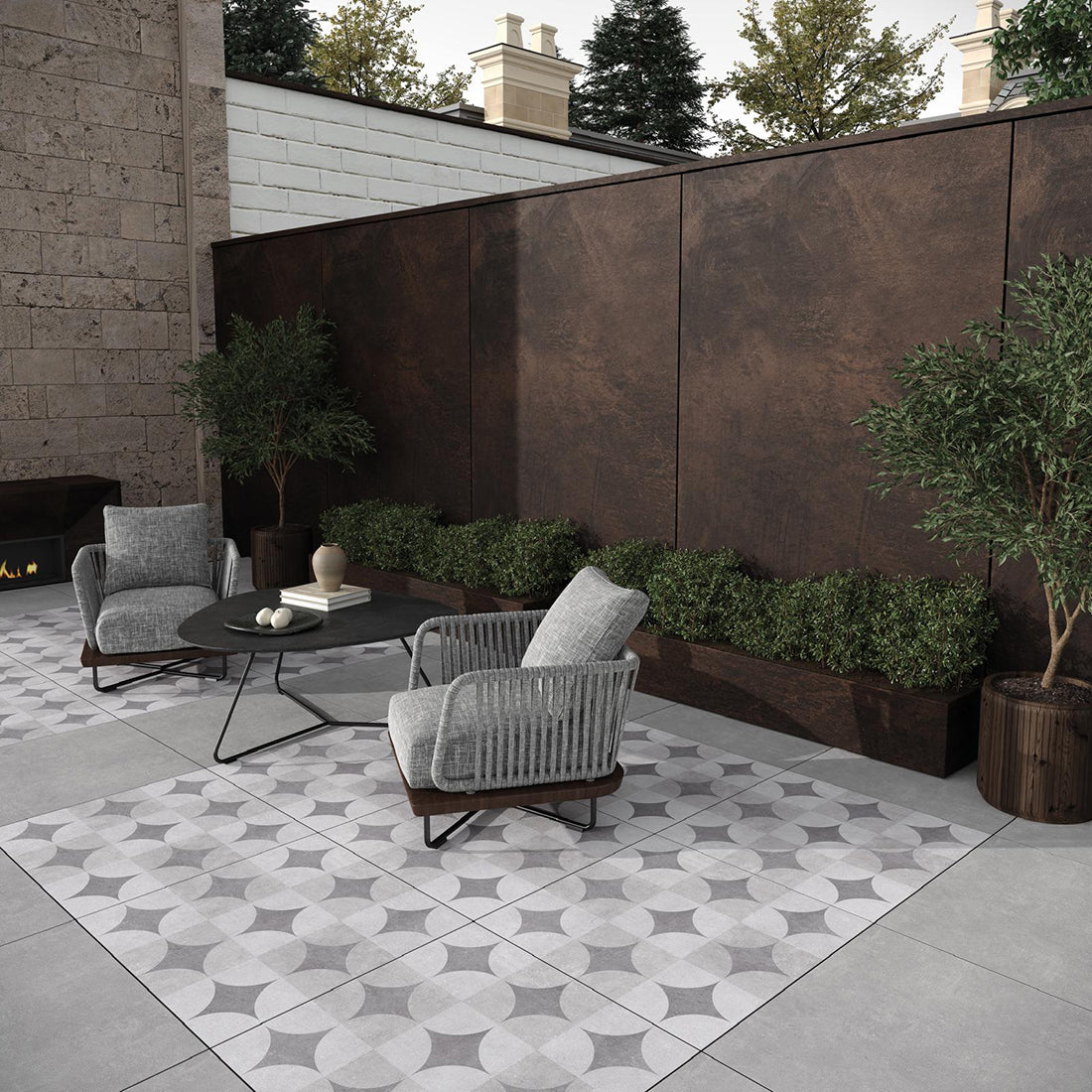 Ark Cerchio 60x60x2 Grey Matt R11