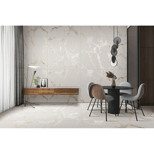 Athens 60x60 Gold Matt Carving