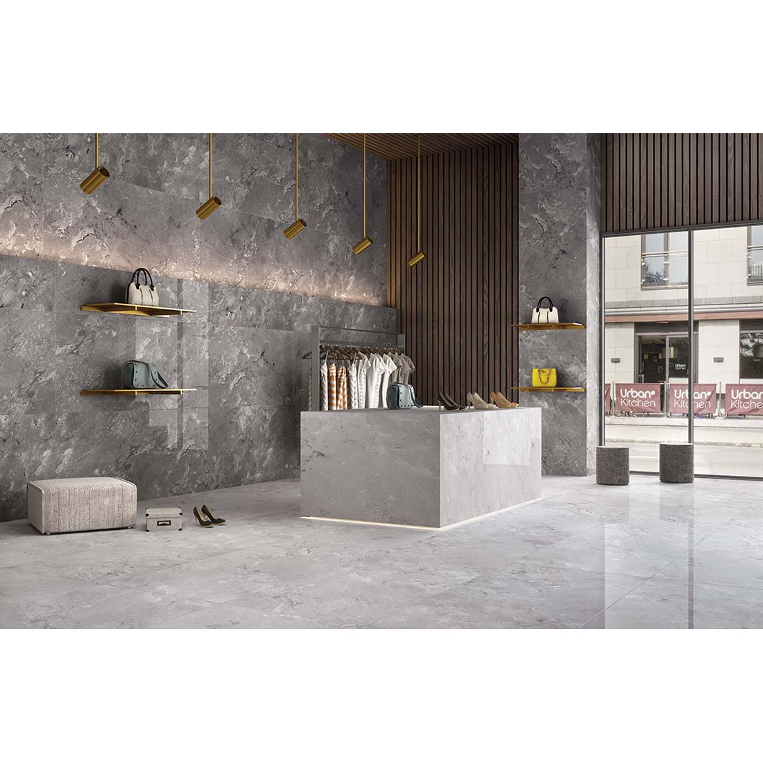 Castano 60x120 Bianco Polished