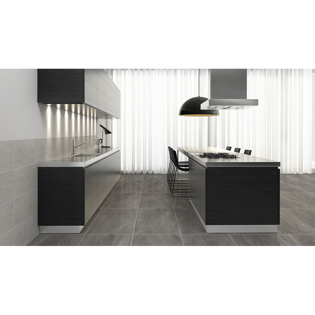 Dazzle Elegant Armani 60x120 Anthracite Sugar