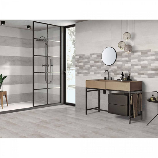District Decor 30x60 Grey Gloss