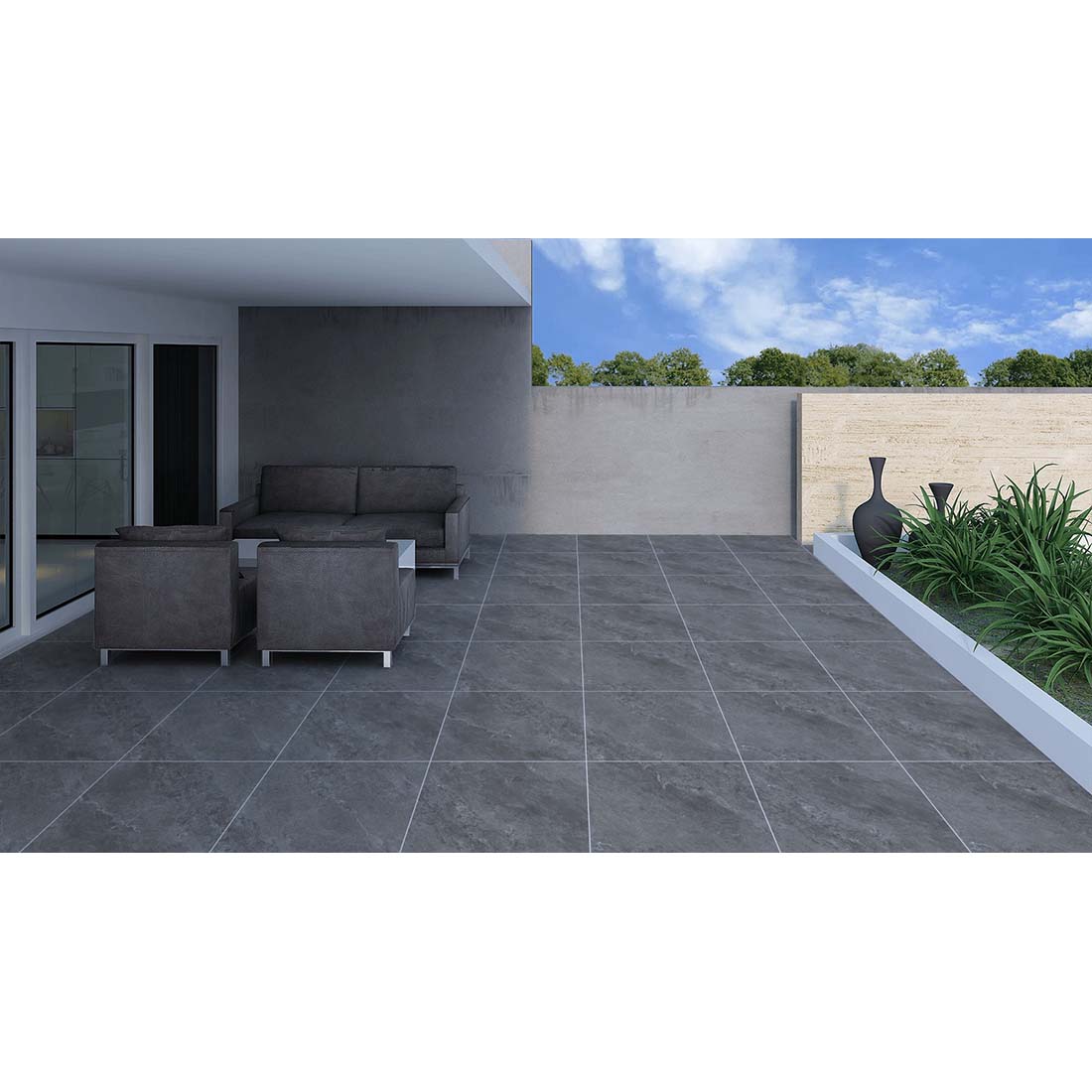 Jupiter 60x60x2 Anthracite Matt R11