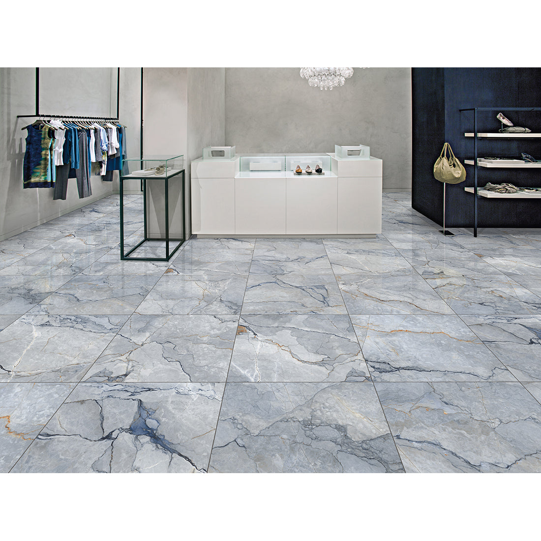 Marmo Silvestre 60x60 Blue Polished
