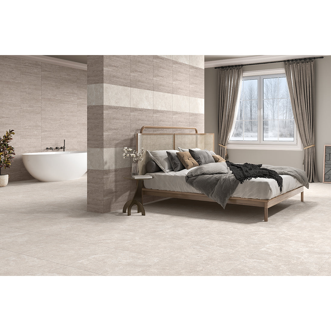 Mystical 60x60 Crema Matt Cross Cut R10