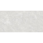 Nexus 60x120 Blanco polished porcelain tile in bright white with soft grey veining