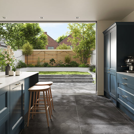 Atlanta Black Glazed Porcelain 1000x1000x10mm