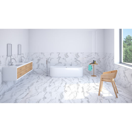 Pantheon 30x60 White Polished