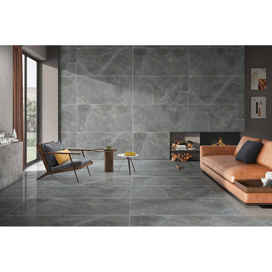 Romero 60x120 Graphite Matt Carving