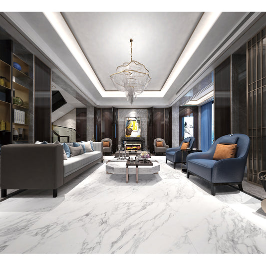 Thassos Platinum 60x120 Silver Matt Carving