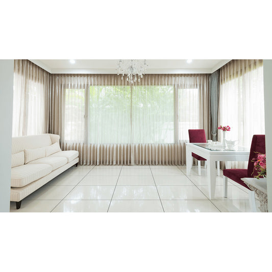 Star Glacier Snow White 60x60 White Polished Rectified