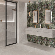 Flowers Black Matt 60x120 wall and floor tile 🇪🇸