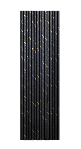 Black Gold Marble Acoustic Panel 2.4m x 0.6m