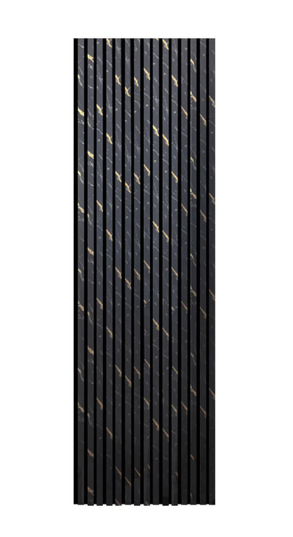 Black Gold Marble Acoustic Panel 2.4m x 0.6m