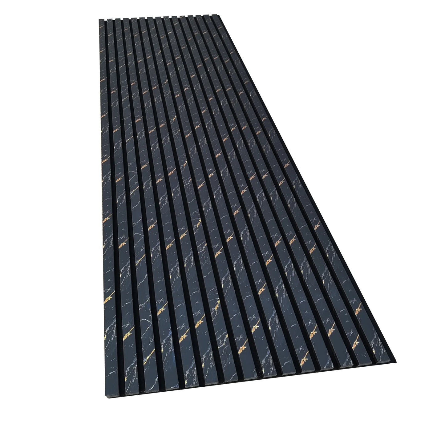Black Gold Marble Acoustic Panel 2.4m x 0.6m