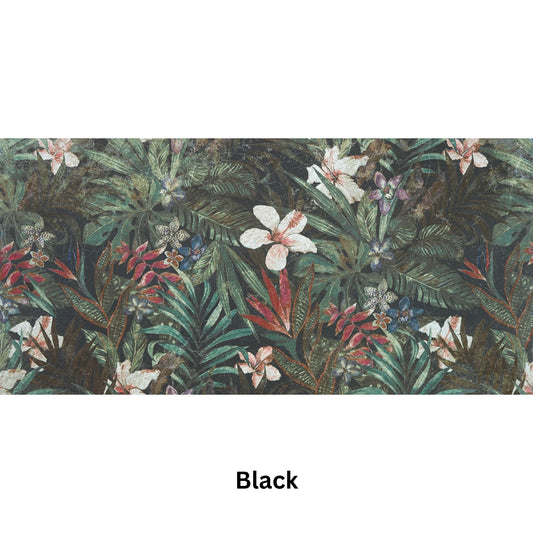 Flowers Black Matt 60x120 wall and floor tile 🇪🇸