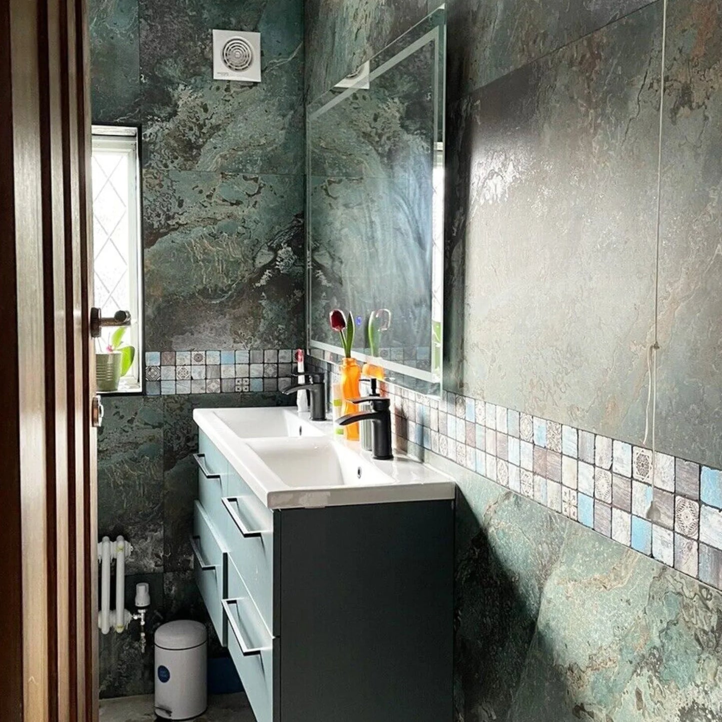 Metallic Blue 60x120 porcelain