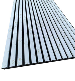 White Gold Marble Acoustic Panel 2.4m x 0.6m