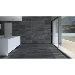 African Slate 30x60 Black Matt
