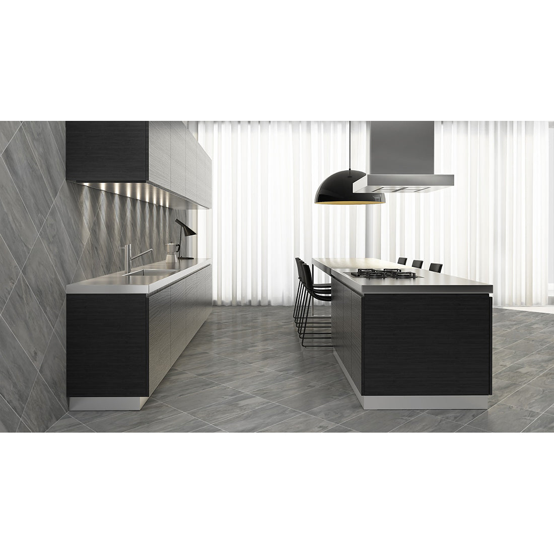 African Slate 30x60 Grey Matt