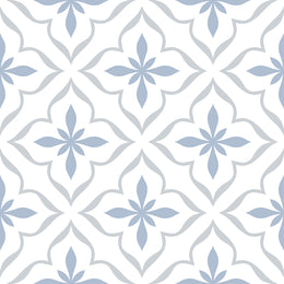 Antique Cube Pattern 20x20 Blue Matt