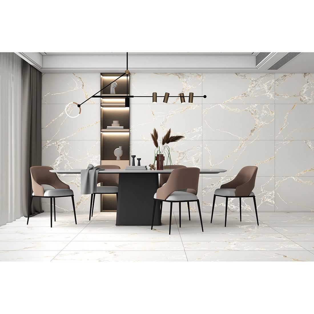 Athens 60x120 Gold Matt Carving