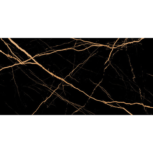 Atlantis Black 60x120 Gold Matt R9