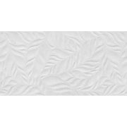 Brampton Leaf Decor 30x60 Bianco Matt