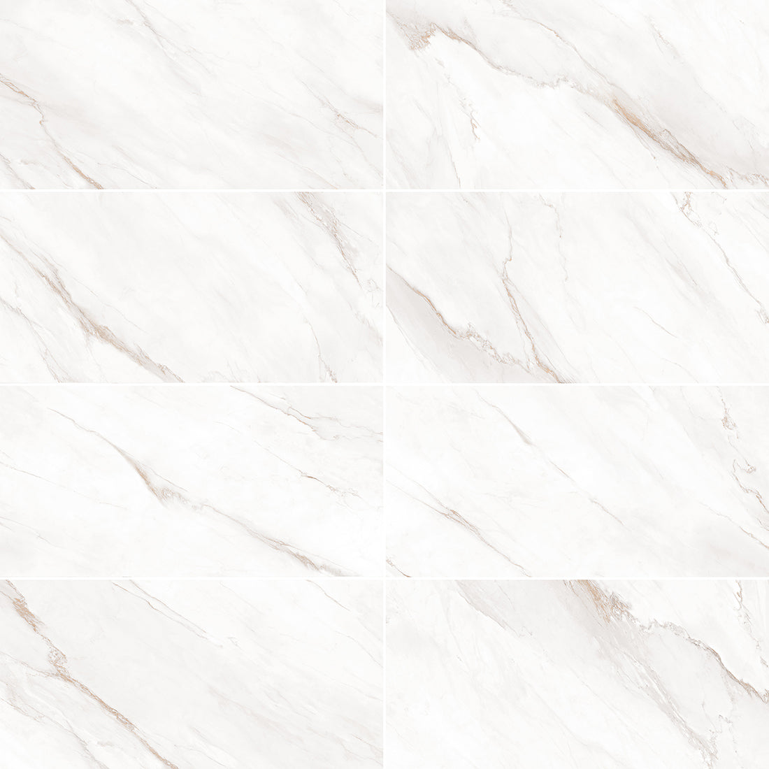 Carrara Gold 30x60 White Gloss