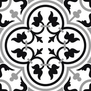 Classic Cube Pattern 20x20 Black Matt