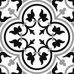 Classic Cube Pattern 20x20 Black Matt