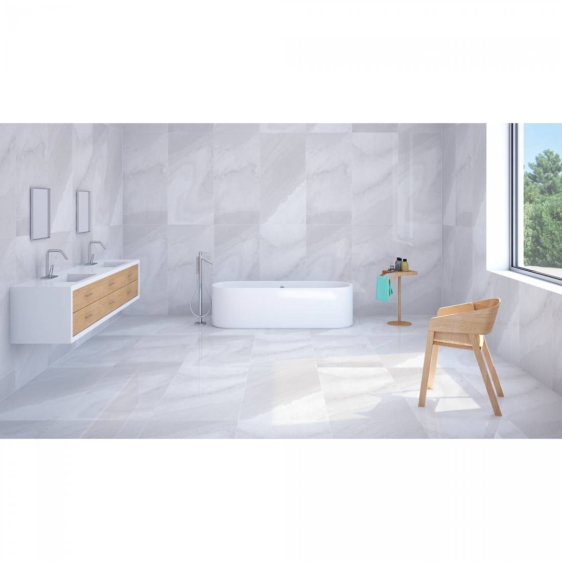 Dazzle Urbano 60x120 Bianco Sugar