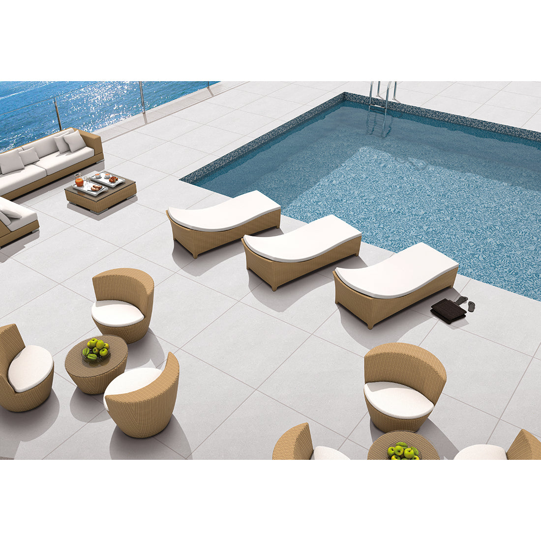 Earding 60x60 Bianco Matt R9