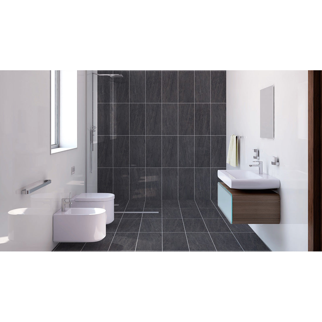 Fossil 30x60 Anthracite Polished