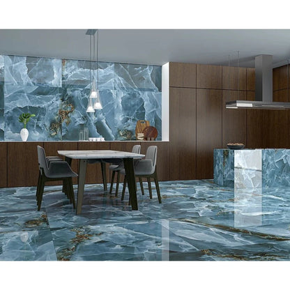 Iceland Navy 60cm x 120cm Ultra Gloss Porcelain Wall and Floor Tile 🇪🇸