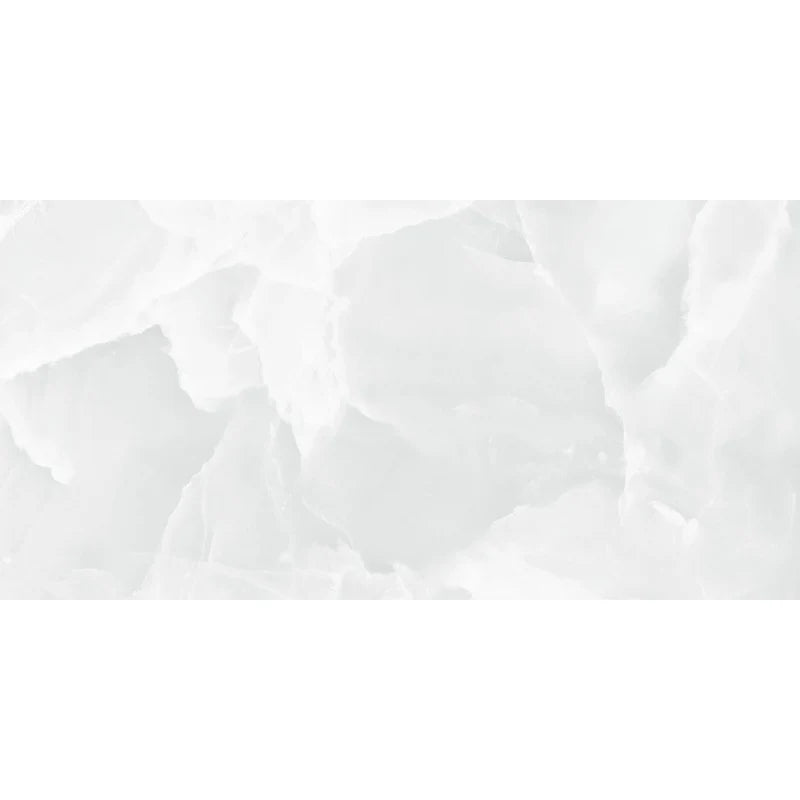 Iceland White 60cm x 120cm Ultra Gloss Porcelain Wall and Floor Tile 🇪🇸