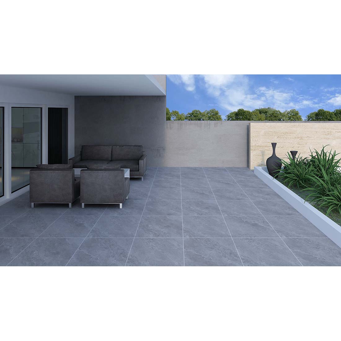 Jupiter 60x60x2 Grey Matt R11