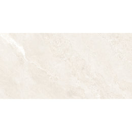 Jupiter Rock 60x120 Ice matt porcelain tile in crisp white with a Tech Matt anti-slip finish