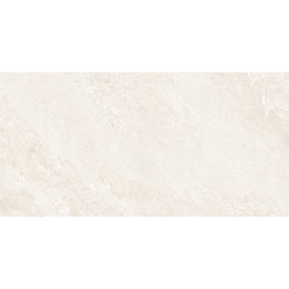 Jupiter Rock 60x120 Ice polished porcelain tile in crisp white with fine mineral speckling
