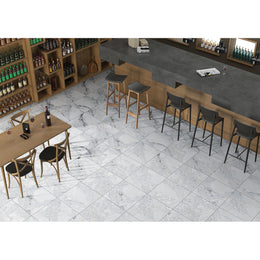 Marmara Ice 60x60 White Matt Carving