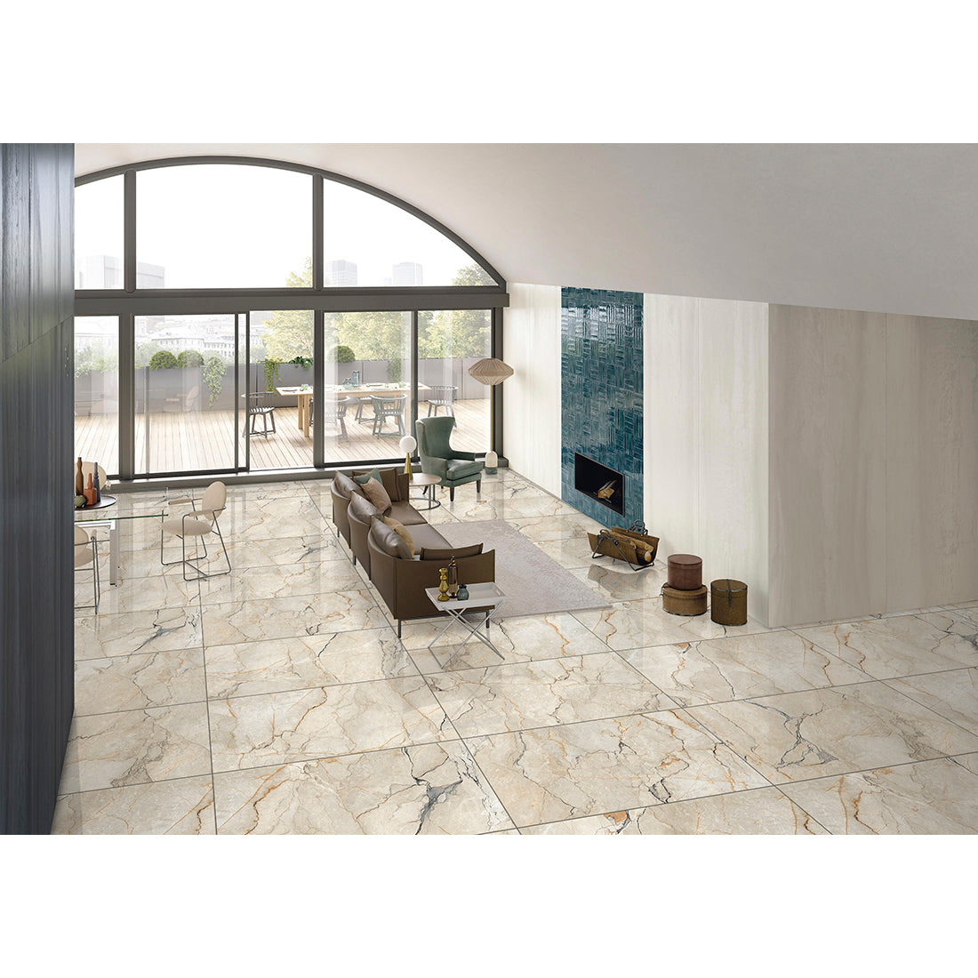 Marmo Silvestre 60x120 Beige Polished