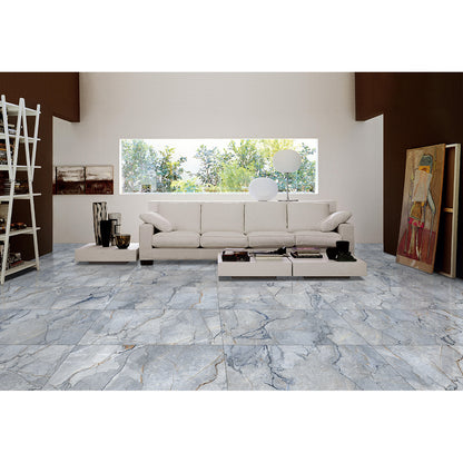 Marmo Silvestre 60x120 Blue Matt Carving
