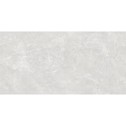 Nexus 60x120 Blanco polished porcelain tile in bright white with soft grey veining