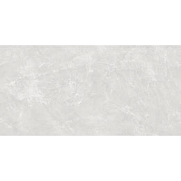 Nexus 60x120 Blanco polished porcelain tile in bright white with soft grey veining