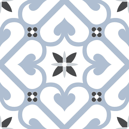 Odyssey Pattern 20x20 Blue Matt