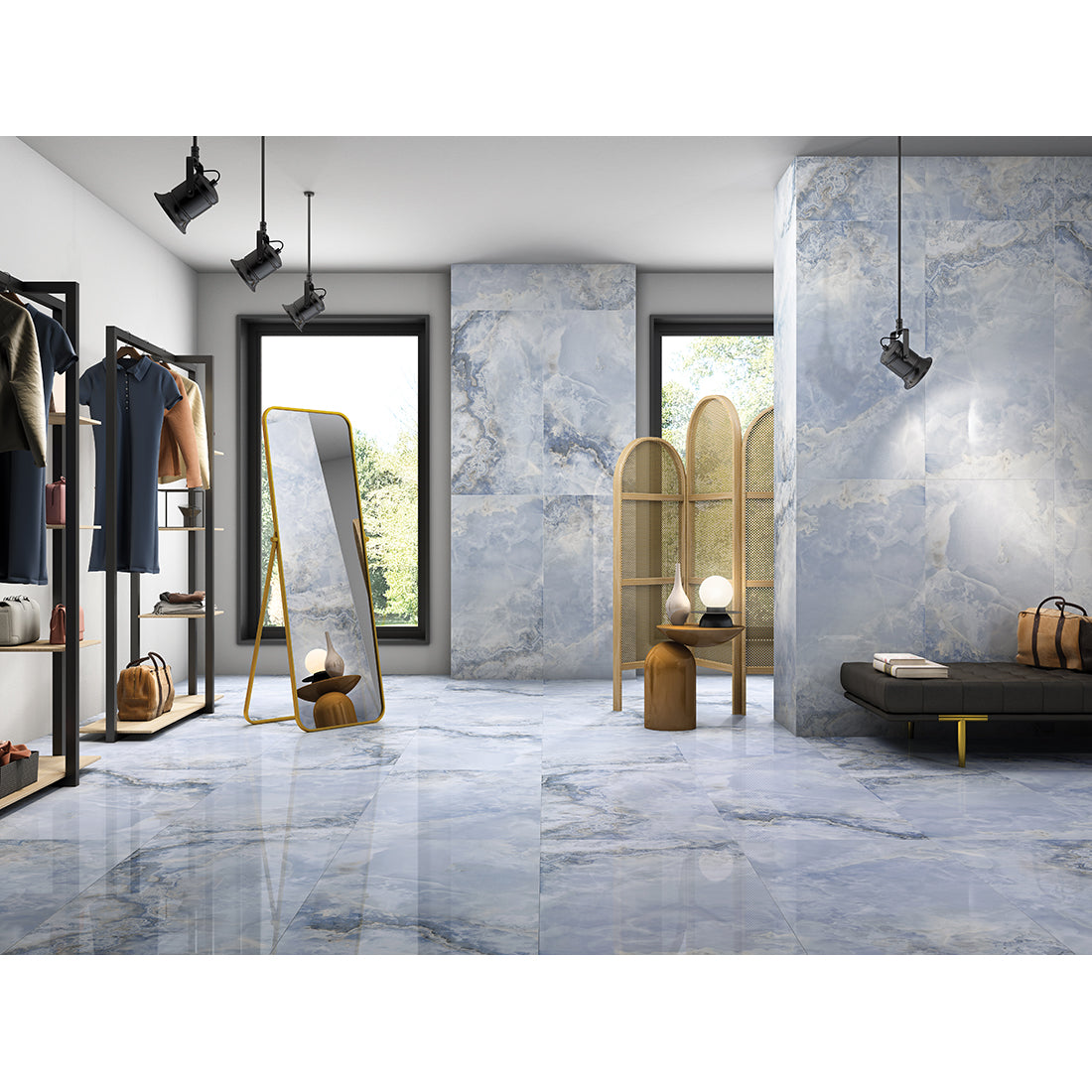 Onyx Stone 60x120 Sea Blue Matt
